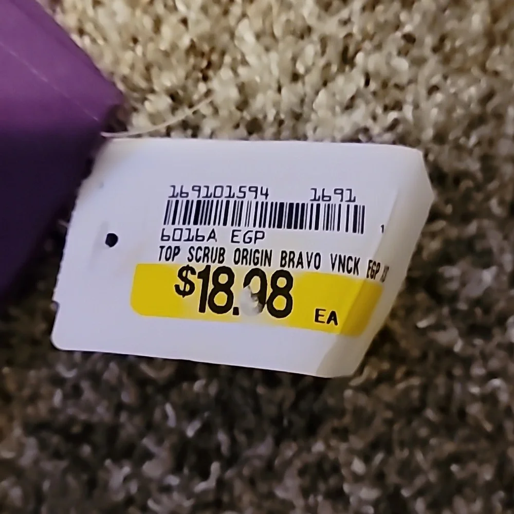 Purple Short Sleeve Top Nwt Scrubs - Picture 4 of 4